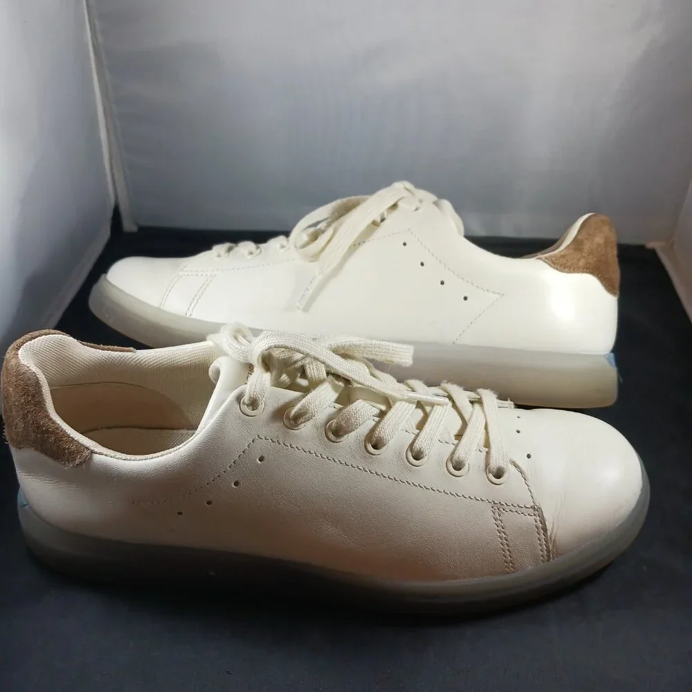 Tory Burch Howell Court Ivory Leather Sneaker Women's size 9M
